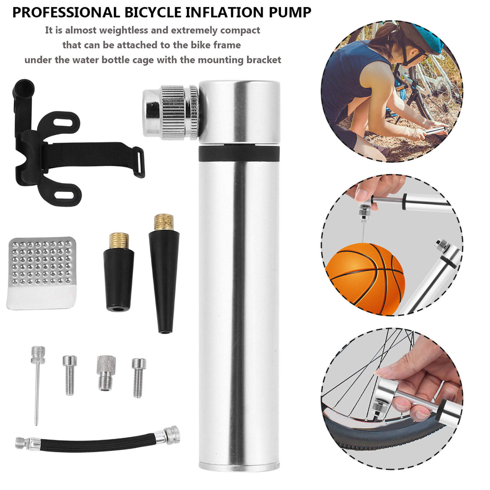 Bomba de Ar para Bicicleta e K - Bike Pump Frame Mount avaliação e preço